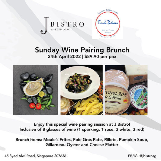 French wine for brunch at JBISTRO on 24/04/2022