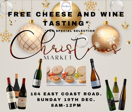 Christmas Market: free wine and cheese tasting!*