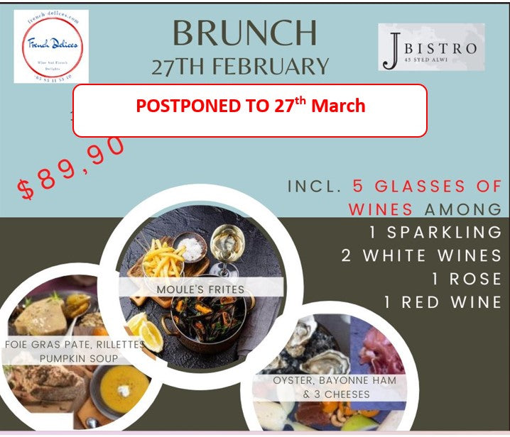 Save the date: Brunch on 27/03 at J Bistro