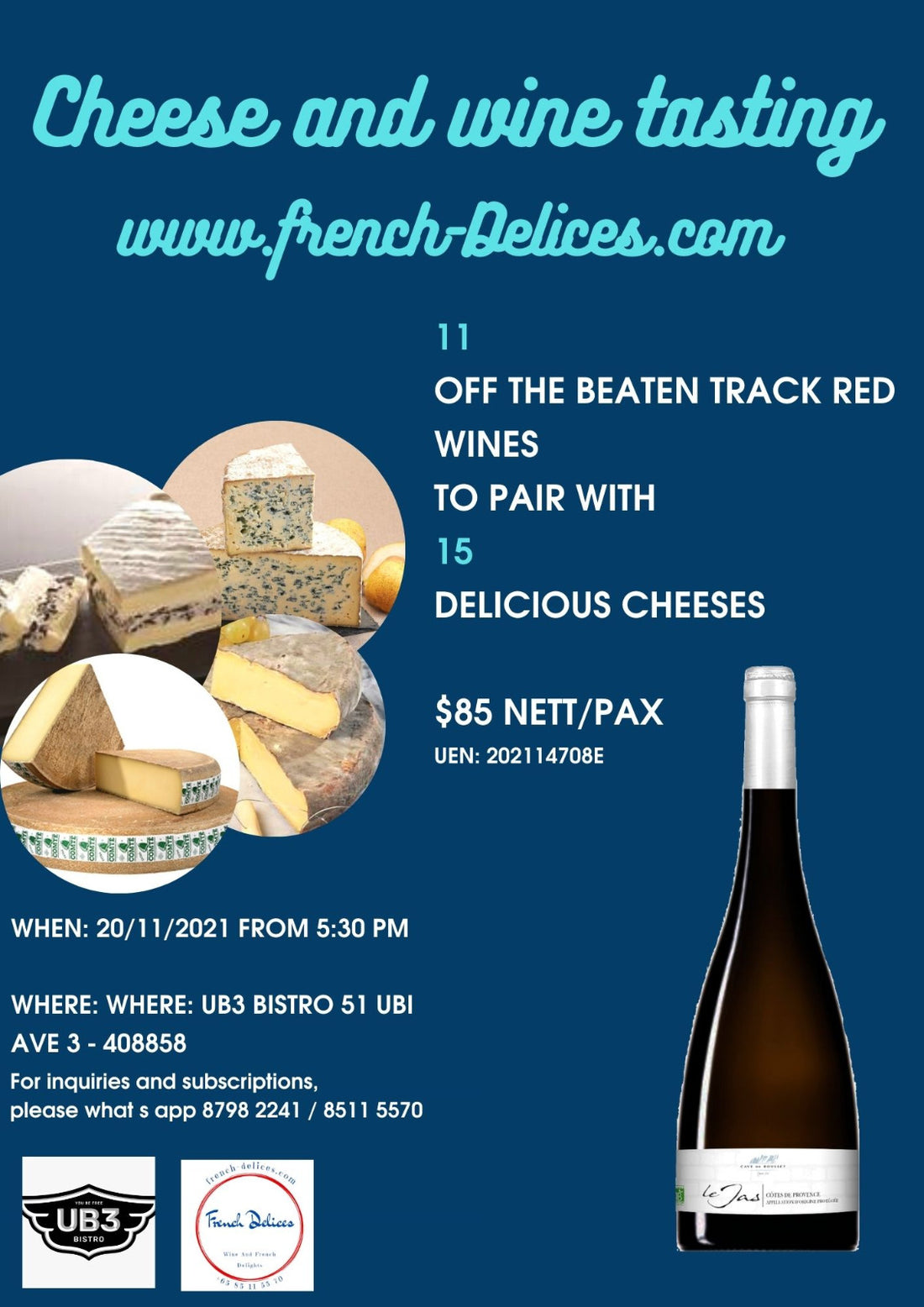 Wine and cheese: good recipe for partying !